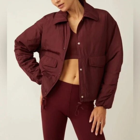 NWT FP Movement by Free People Off the Bleachers Coaches Jacket Size XS - Picture 1 of 13